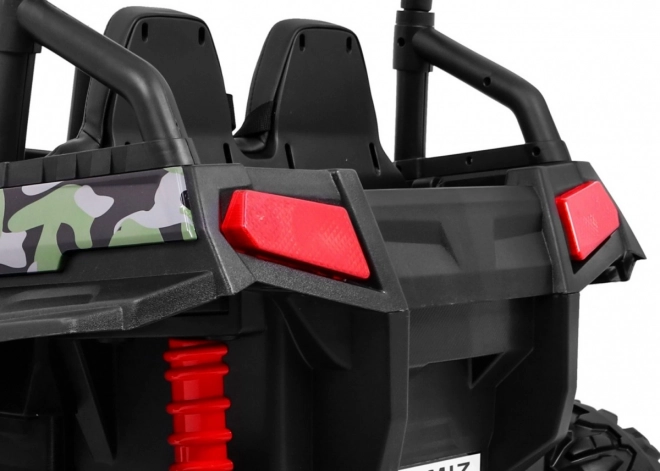 Dětské terénní vozítko Grand Buggy 4x4 s kamufláží, LED svícením a rádiem MP3