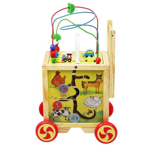 Dřevěný vozík pro děti - 6v1