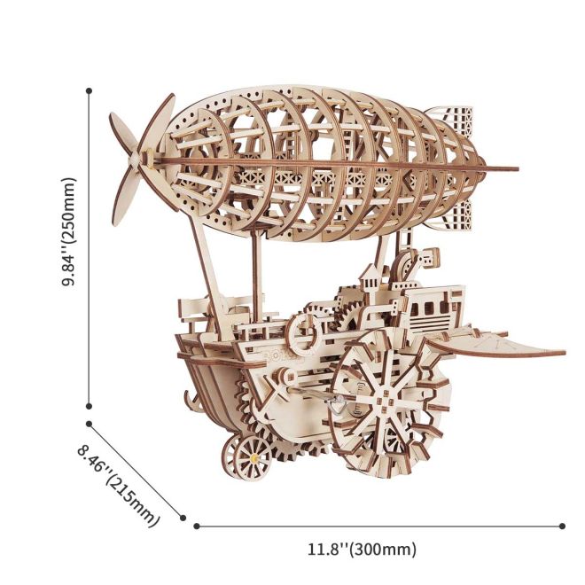 Vzducholoď - 3D dřevěná stavebnice