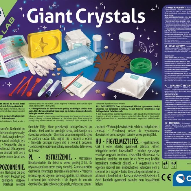 CLEMENTONI Science&Play Laboratoř: Mega svítící krystaly