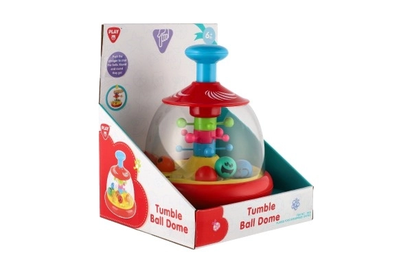 Kolotoč s míčky plast 18cm v krabici 18x23x17cm 6m+