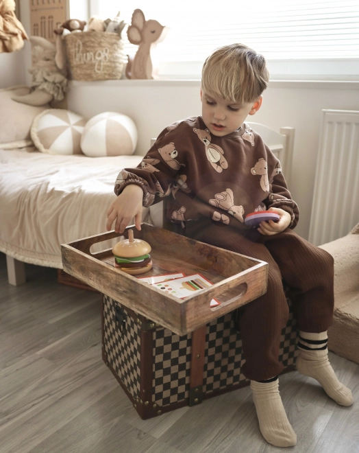 Dřevěná burgerová restaurace WOOPIE GREEN pro děti