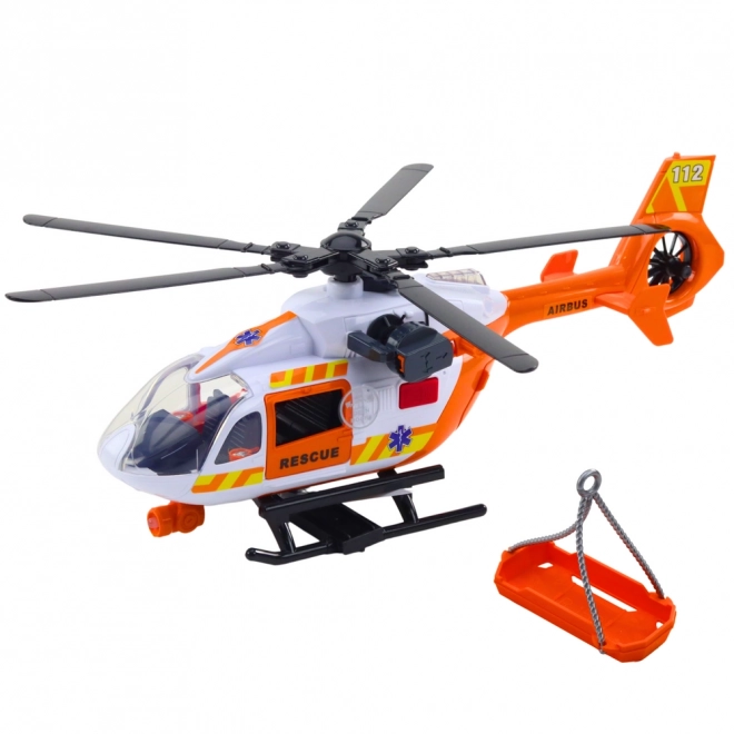 Záchranná helikoptéra se světly a zvuky