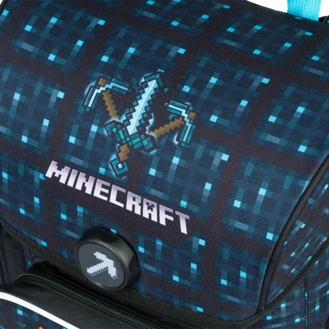 BAAGL Školní aktovka Ergo Minecraft Blue Axe