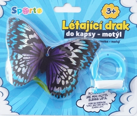 SPORTO Létající drak do kapsy - motýl