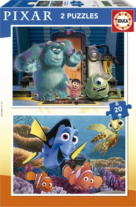 EDUCA Puzzle Disney Pixar 2x20 dílků