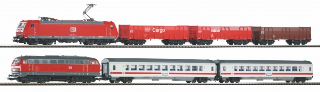 Piko Startovací sada Osobní a nákladní vlak Traxx a BR 218 DB AG VI - 59013