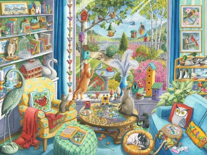 RAVENSBURGER Puzzle Pozorování ptáčků XL 750 dílků