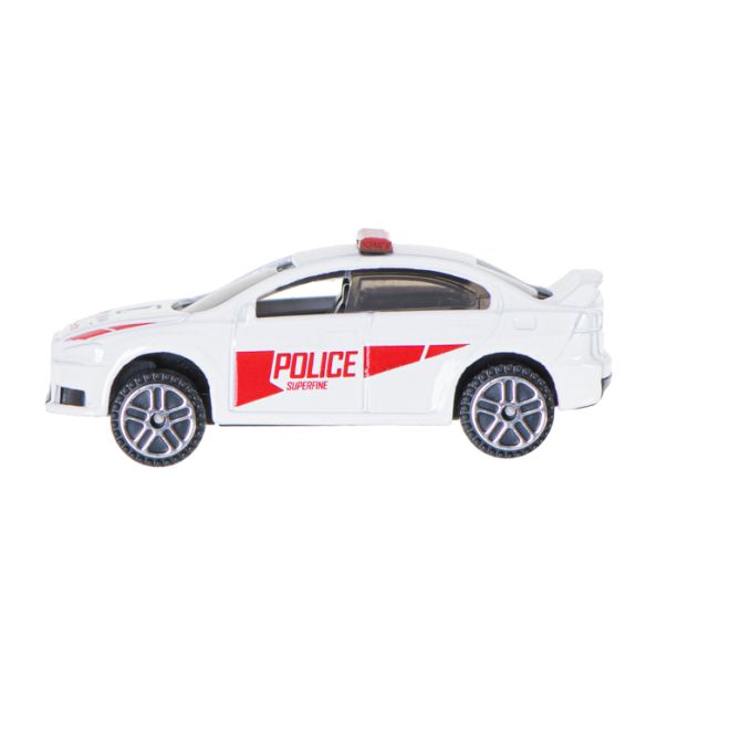 Kovový model policejního auta - Bílá