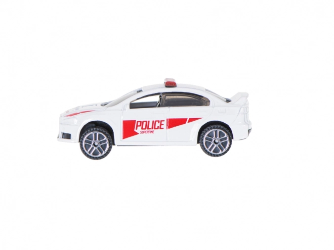 Kovový model auta – Policejní bílý