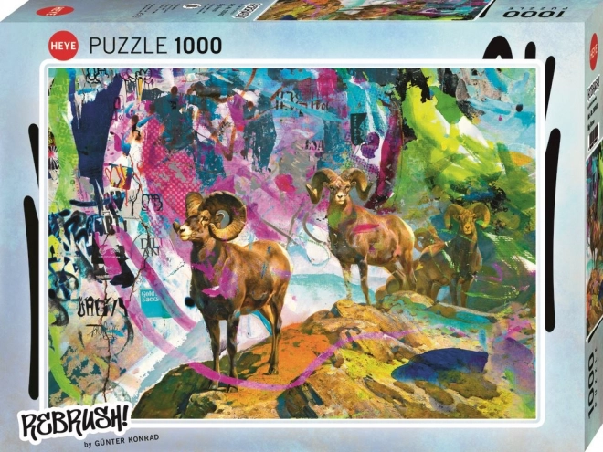 Heye puzzle velké rohy 1000 dílků