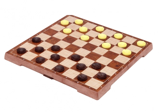 Strategická hra Šachy Dáma 2v1 Deska