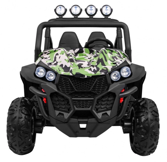 Dětské terénní vozítko Grand Buggy 4x4 s kamufláží, LED svícením a rádiem MP3