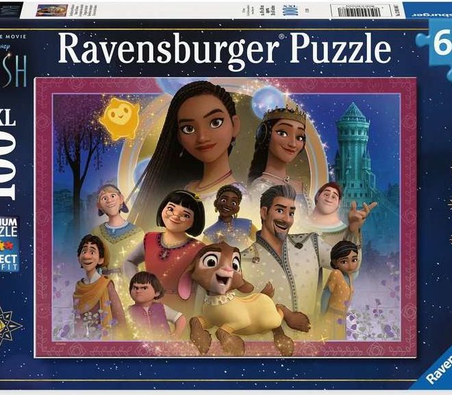 RAVENSBURGER Puzzle Přání: Oblíbení hrdinové XXL 100 dílků