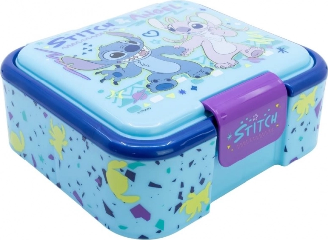 Svačinová krabička Stitch s třemi přihrádkami
