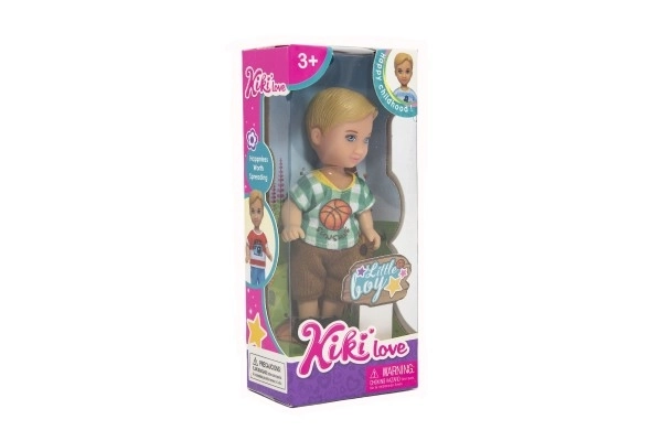 Panenka/Panáček Kiki Anlily 12cm plast pevné tělo 3 barvy v krabičce 7x16x4cm 12 ks v boxu