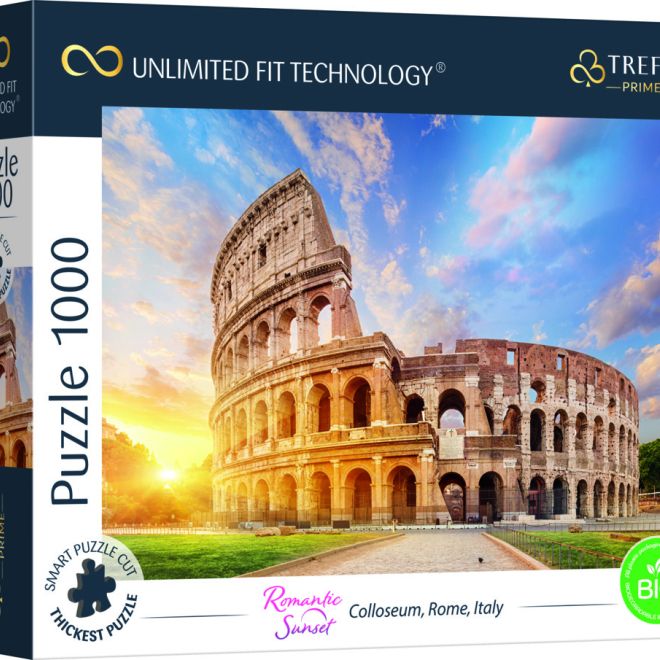 Puzzle prémiové Romantický západ slunce Coloseum Řím Itálie