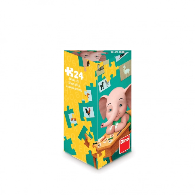 Dino Puzzle Sloník Mio 24 dílků