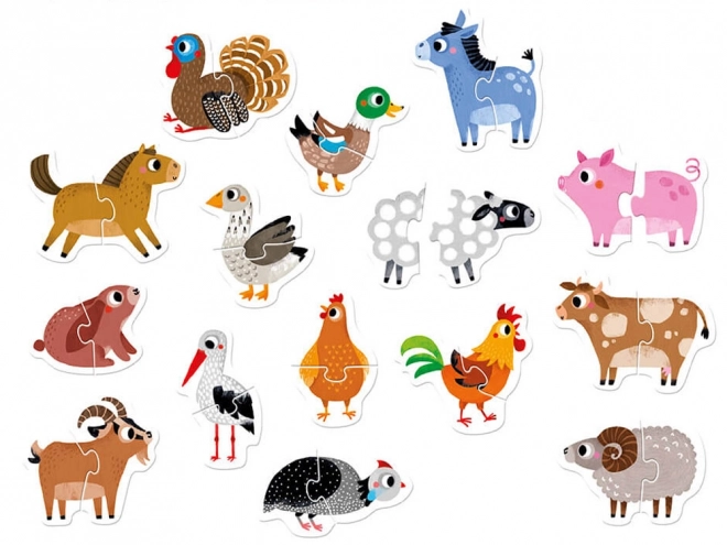 Puzzle CzuCzu – Zvířátka na venkově