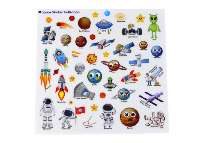 Vzdělávací Sticker Set Cosmos Learning English Book