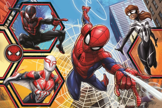 TREFL Oboustranné puzzle Spiderman jde do akce SUPER MAXI 24 dílků