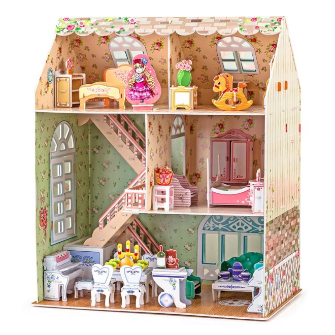 Puzzle 3D domeček pro panenky Dreamy