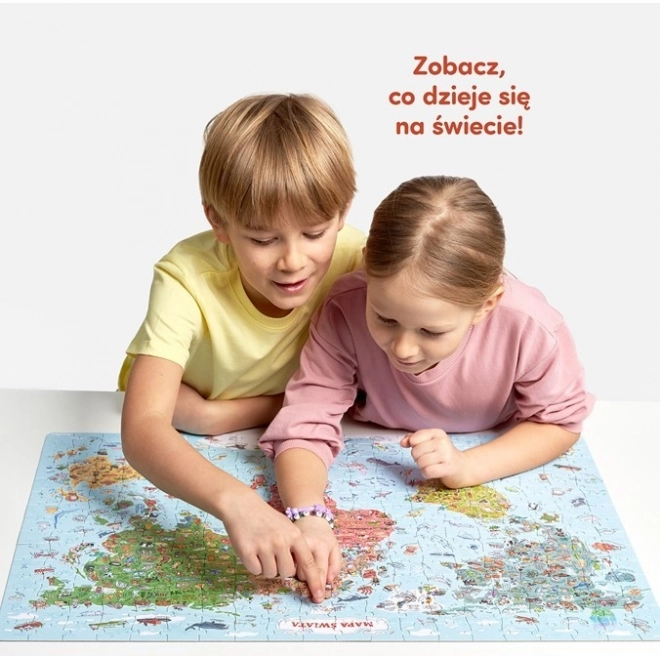 Puzzle objevitelů - Mapa světa