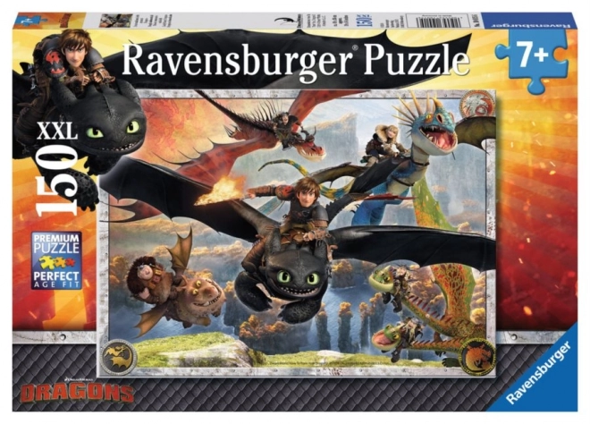 RAVENSBURGER Puzzle Jak vycvičit draka: Dobří draci XXL 150 dílků