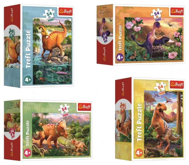 Minipuzzle Dinosauři - 54 dílků