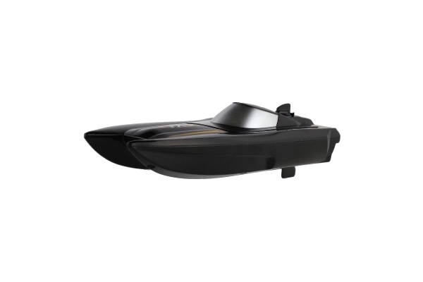 Motorový člun/loď do vody RC plast 22cm černý na baterie+dob. pack+USB 2,4Ghz v krabici 29x22x9cm