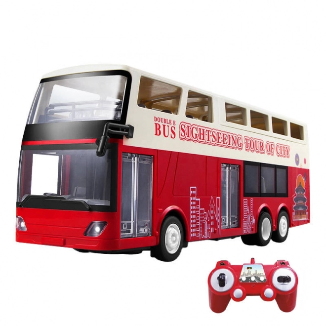 Dálkově ovládaný RC autobus 1:18 Double Eagle (červený) E640-003