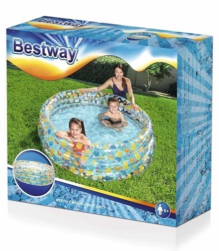 Dětský zahradní bazén 170x53cm Tropical BESTWAY + opravná záplata