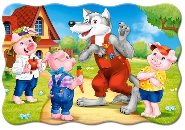 Podlahové puzzle tři malá prasátka