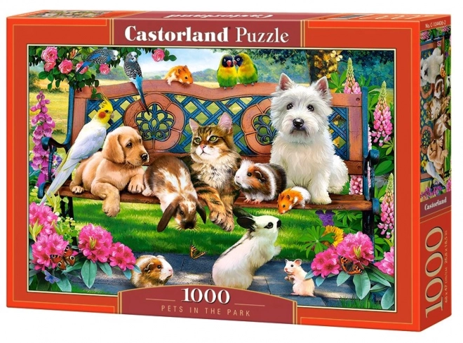 Puzzle 1000 dílků - Zvířata v parku