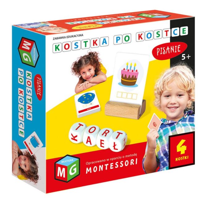 MULTIGRA Montessori Kostka po kostce - psaní 4 kostek