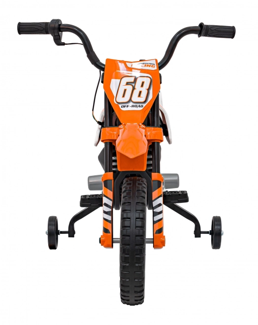 Dětská jízda na motorce PANTONE 361C Oranžová s EVA koly a audio panelem