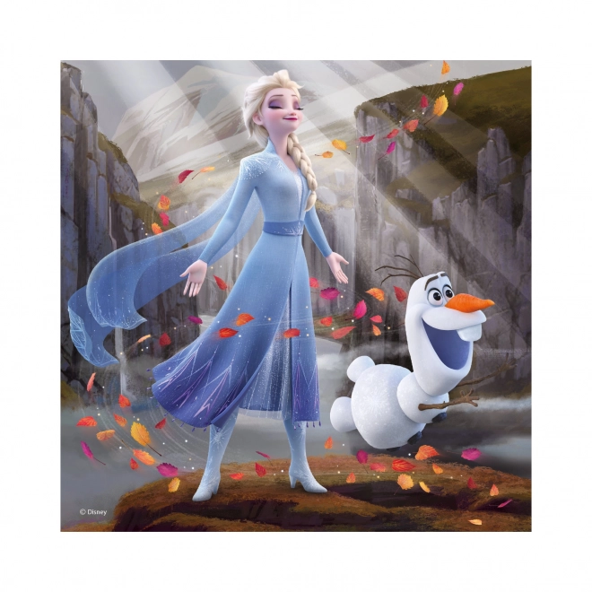 Puzzle 3v1 Ledové království II - 3 x 55 dílků