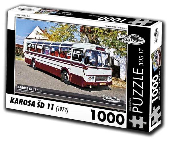 RETRO-AUTA Puzzle BUS č.17 Karosa ŠD 11 (1979) 1000 dílků