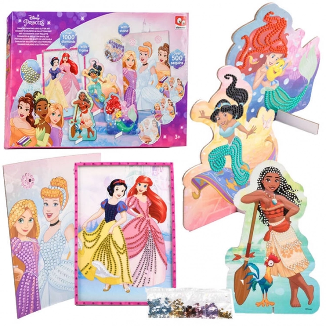 Disney Princezny kreativní diamantová mozaika