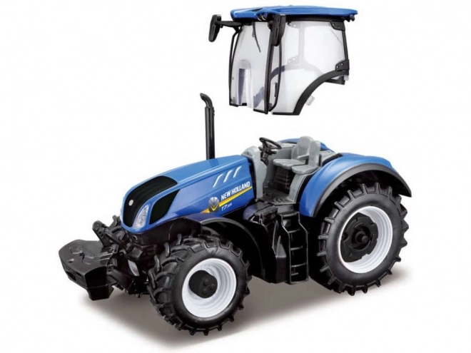 Bburago 1:32 Traktor New Holland s vlečkou pro koně