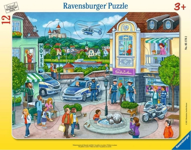 RAVENSBURGER Vkládačka Policejní zásah 12 dílků