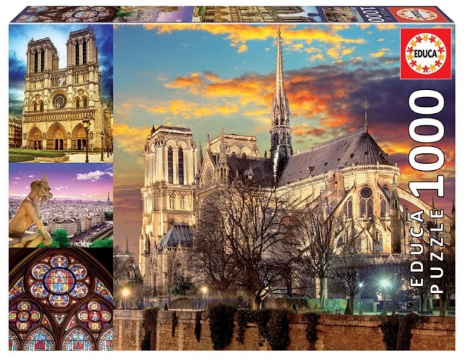 Puzzle 1000 prvků Notre Dame Collage