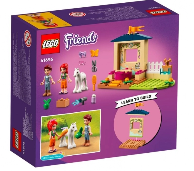 LEGO Friends 41696 Čištění poníka ve stáji