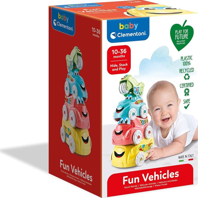 CLEMENTONI BABY Stohovací legrační vozidla (Play For Future)
