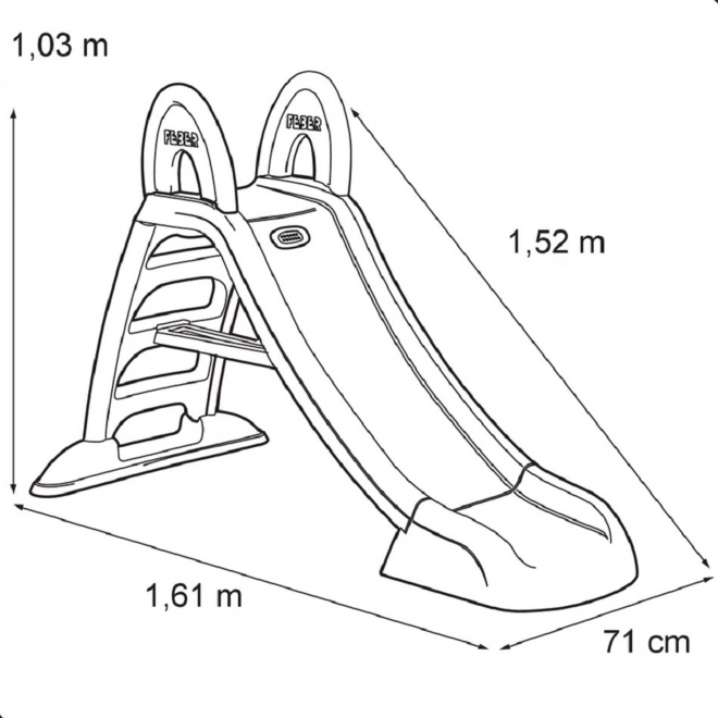 Feber zahradní skluzavka se skluzem 152 cm
