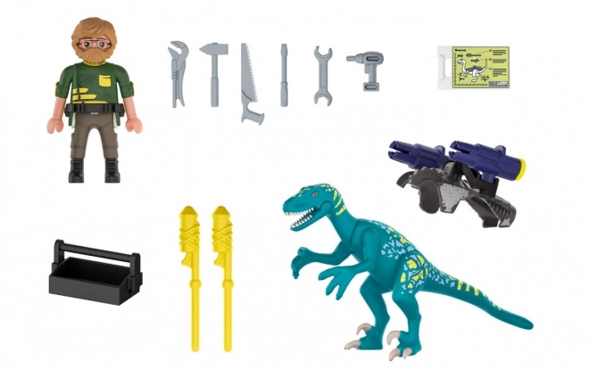DINO Rise set 70629 Strýček Rob se připravuje na bitvu