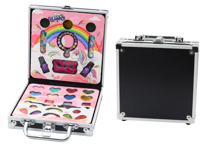 Beauty Set in a Suitcase Shadows Glitters Laky Black