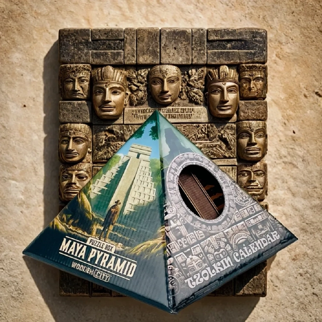 WOODEN CITY 3D dřevěné puzzle Escape room: Pyramida Maya