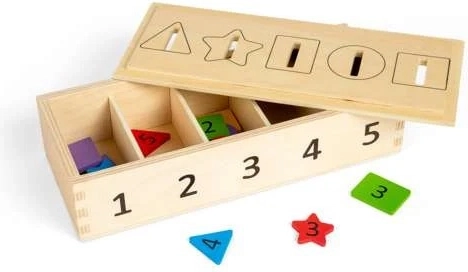 Bigjigs Toys třídění barev, tvarů a čísel