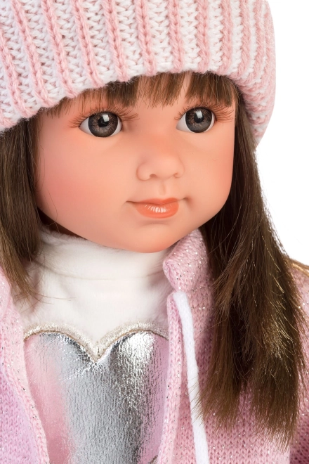 Llorens 53528 SARA - realistická panenka s měkkým látkovým tělem  - 35 cm